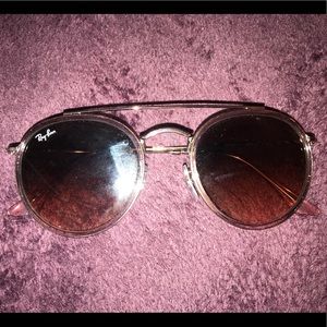 Round Double Bridge Polishes Pink Ray- Ban